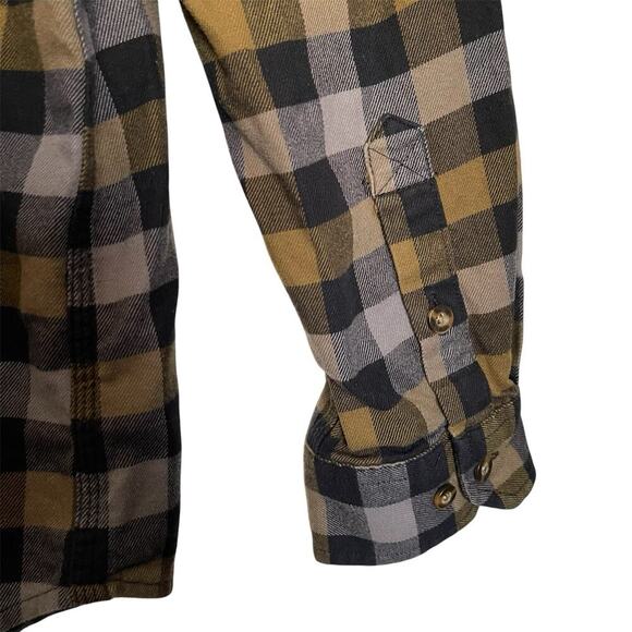 Carhartt Rugged Flex Relaxed Fit Plaid Flannel Shirt Western Size XL - Picture 3 of 7